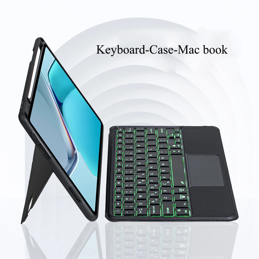 Capa de Teclado Bluetooth para Huawei Matepad, Capa para Huawei Matepad 11 Pro 2022, 10.4, MediaPad V6, C5, T10s Pro, 10.8, árabe, russo, espanhol