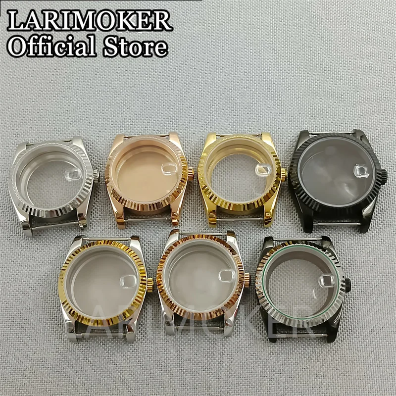 

LARIMOKER36mm/40mm sapphire glass watch case fit NH35 NH36 NH34 ETA2824 2836 Mingzhu DG2813 3804 Miyota8205 8215 PT5000 movement