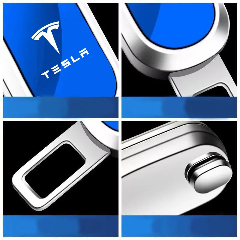 Car Seat Belt Clip Extender Safety Seatbelt Lock Buckle Plug Thick Insert Socket For Tesla Model 3 Model X Model S Model Y