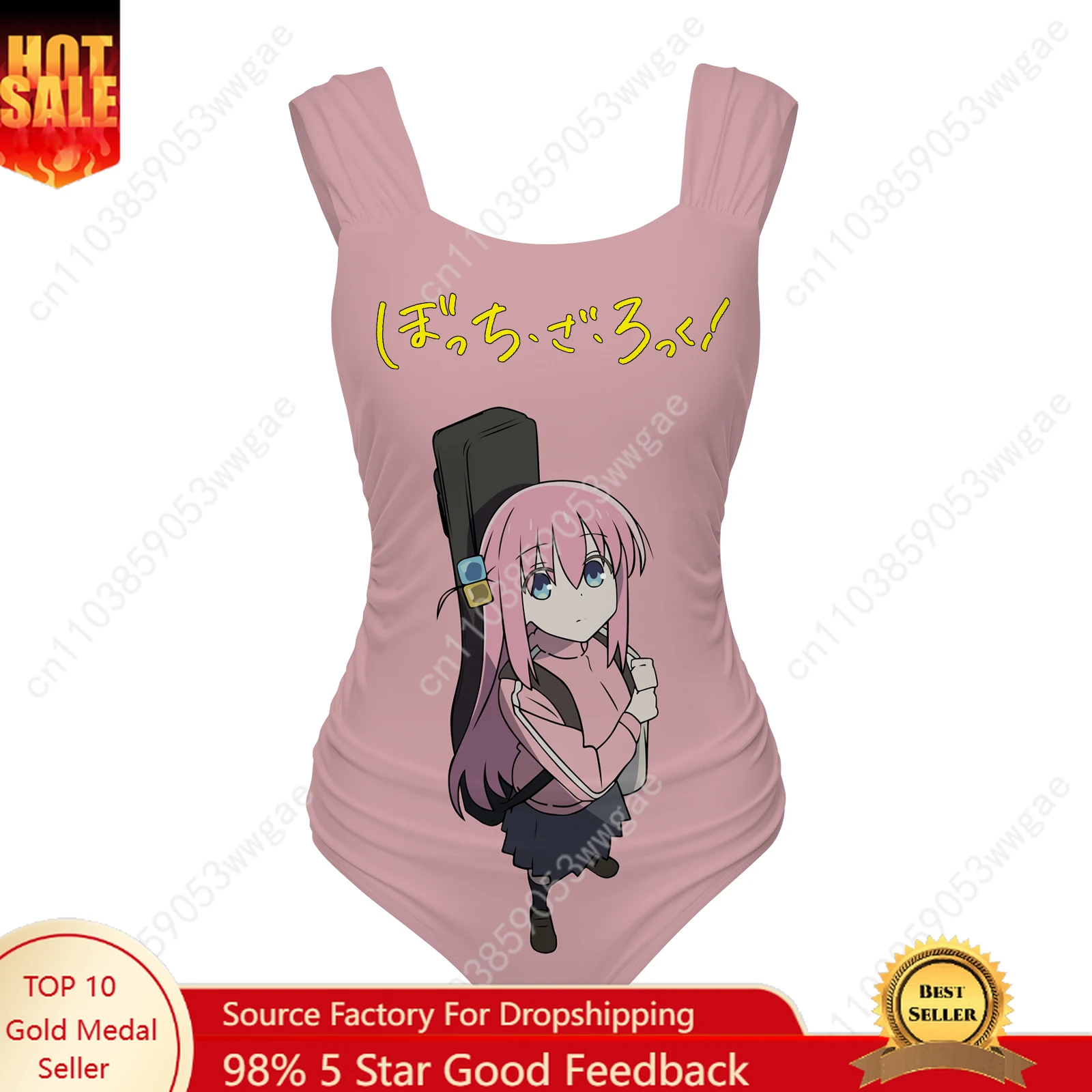 Bocchi the Rock Trajes de baño de una pieza Traje de baño para mujer con correa ancha Traje de baño personalizado Playa Bikini sexy Ropa de playa personalizada