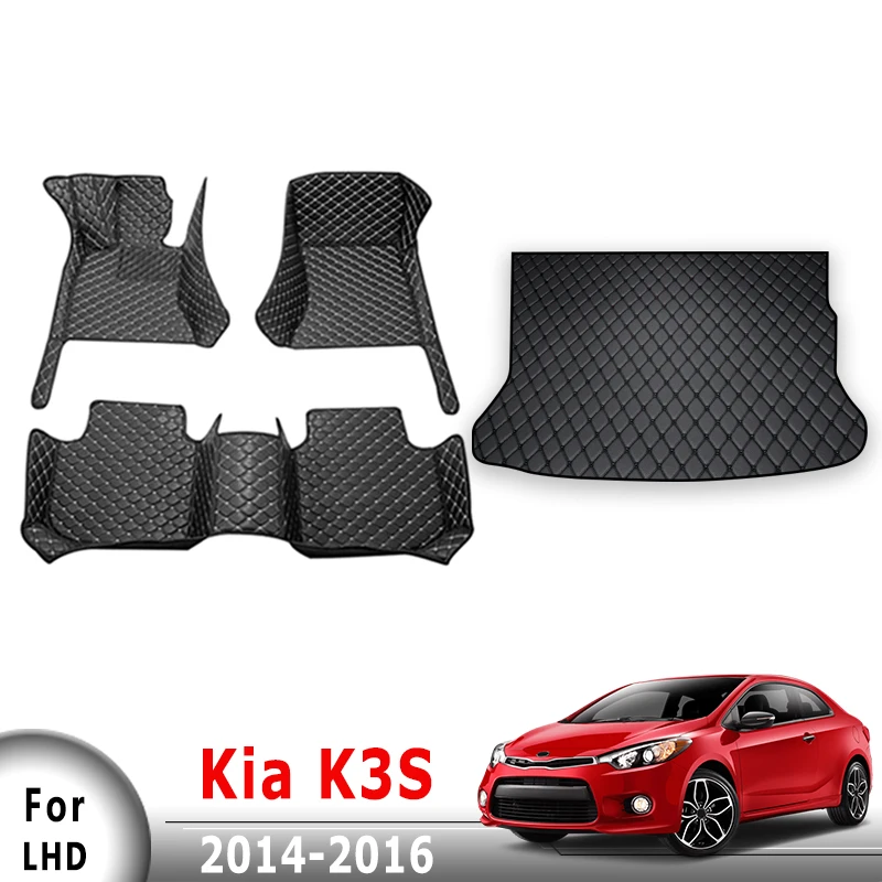 

Автомобильные коврики, коврики в багажник для Kia для K3S 2014 2015 2016, чехлы, продукты, авто аксессуары для интерьера, подушечки для ног, водонепроницаемые педали