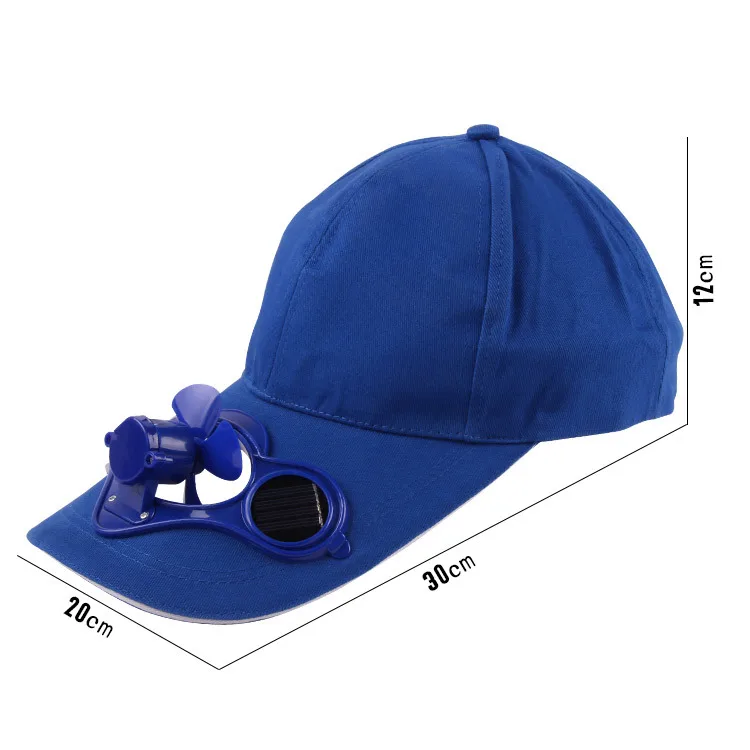 Fan Cooling Baseball Hat Outdoor Novelty Hiking Camping Solar Sun Cap for Men Women  Adjustable