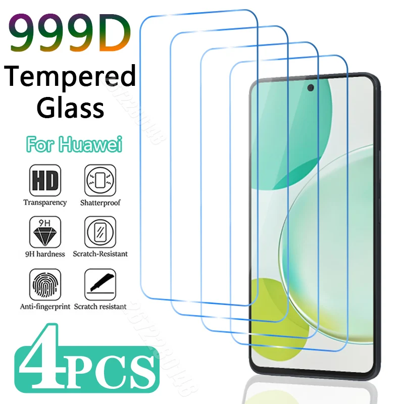 4PCS Screen Protector For Huawei P40 P30 P20 Mate 20 Lite P Smart Z 2021 Y7 Y6 2019 Tempered Glass For Honor 20 10 50 Lite 8X X8