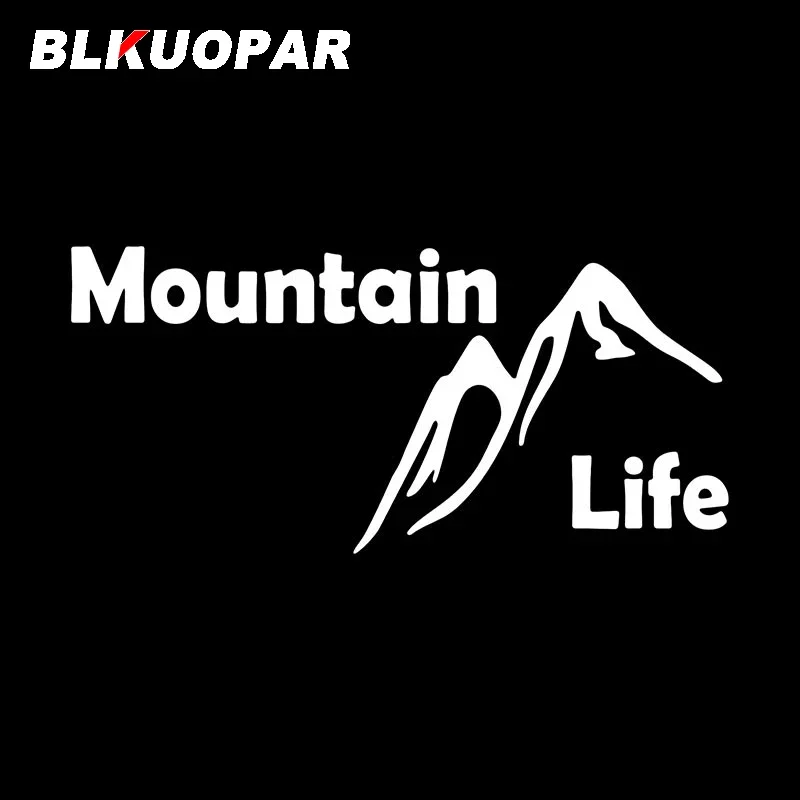 BLKUOPAR Mountain Life Silhouette Car Stickers Occlusion Scratch Waterproof Decal Personality Windshield Laptop Vinyl Car Wrap