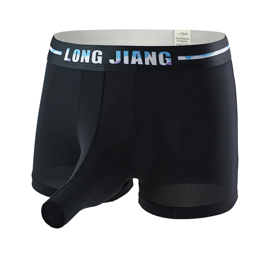 Briefs Underwear Fabic Black Stretch Boxer Briefs Trunks Reliable Brand New Trunks Shorts Elephant Nose Useful