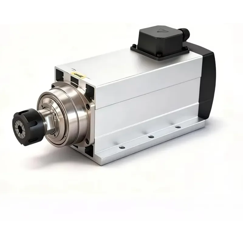3.5kW Air-Cooled MTC Spindle Motor with ER20 Collet with Flange Used for Carving on Coffins JGFB53-18Z/3.5