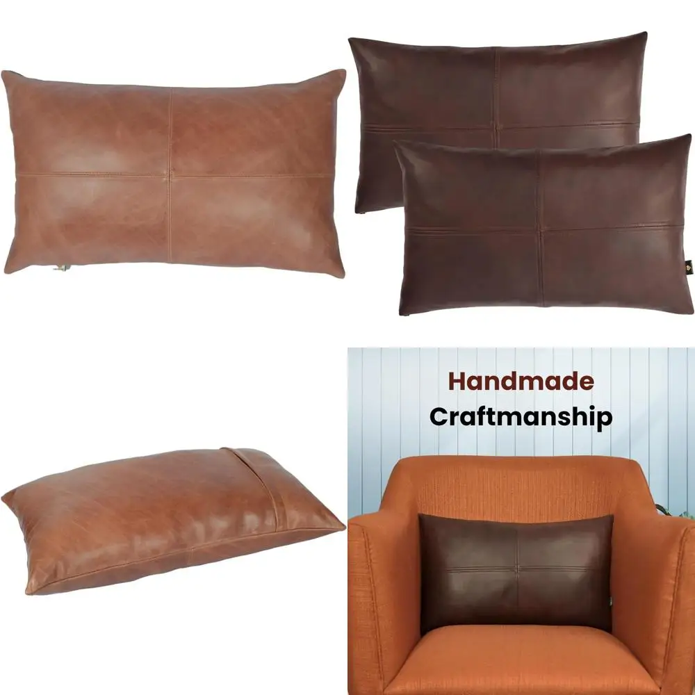 

Чехол на подушку из овечьей кожи - чехол для диванной подушки из 100% натуральной кожи для декоративных чехлов для гостиной и спальни