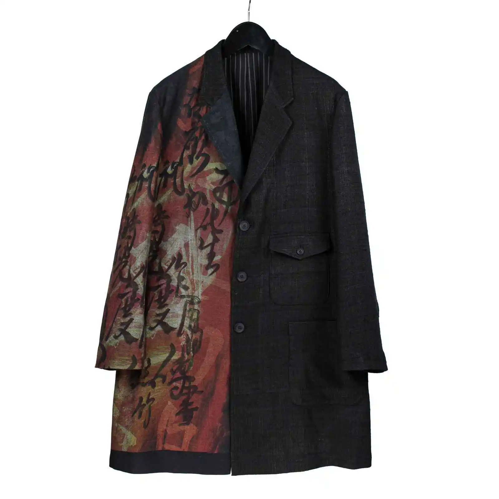 

TOP-YAMAMOTO Japanese original design Dark style niche retro designer loose printed suit man