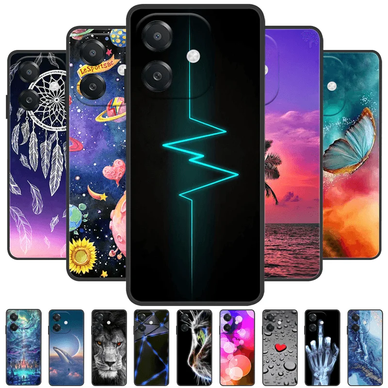 For Oppo A60 5G Case OppoA3 CPH2683 Fashion Shockproof Phone Protective Cover For Oppo A3 5G Silicone Soft TPU Coque Fundas