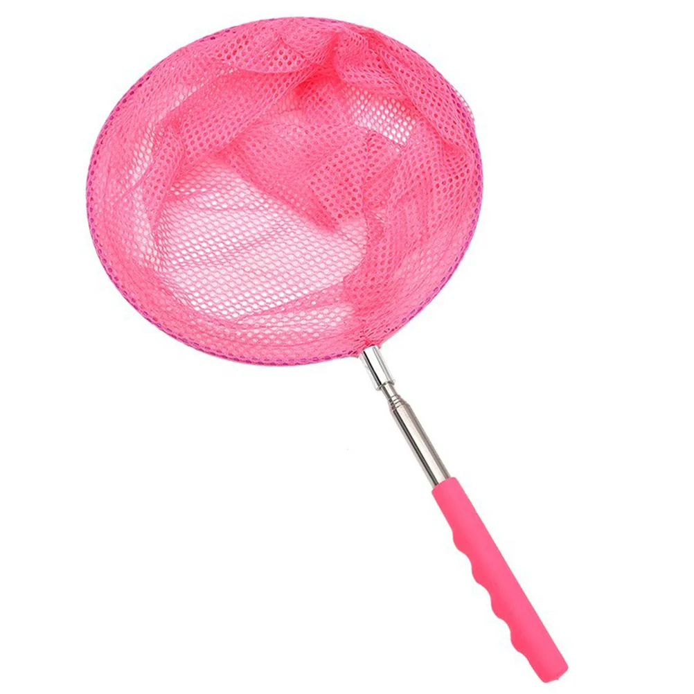 

3Pcs Stainless Steel Telescopic Fishing Net Stretch Handle Fine Mesh Fish Catch Nets Kids Pink Green Blue Stretch Fishing Net