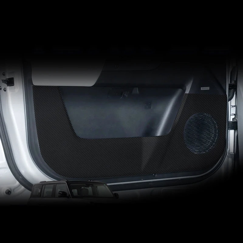 

For Chery iCAR 03 JAECOO 6 2024-2026 Car Door Anti Kick Pad Carbon Fiber Leather Texture Anti Dirt Protective Sticker Accessory