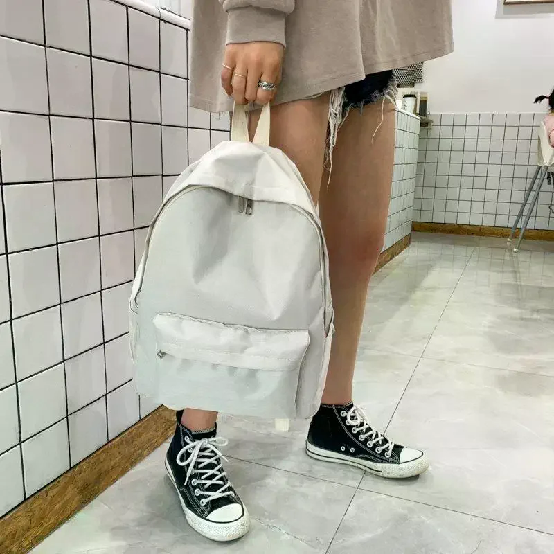 

Простой повседневный рюкзак, большая вместительная школьная сумка, дорожный рюкзак унисекс, повседневный рюкзак для ноутбука, подарки на день рождения и праздник