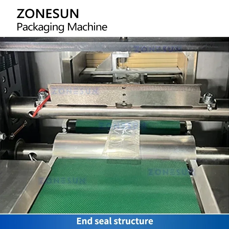 ZONESUN Машина для горизонтальной упаковки потока, машина для заполнения горизонтальной формы, 4-стороннее оборудование для упаковки уплотнения ZS-DCF100