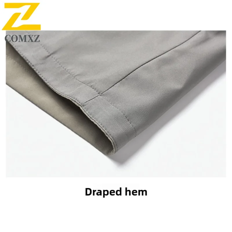 COMXZ Men Jacket Premium Stand Collar Outdoor Adventure Comfort Motorcycle Jacket Daily Style Lightweight Autumn New Clothing