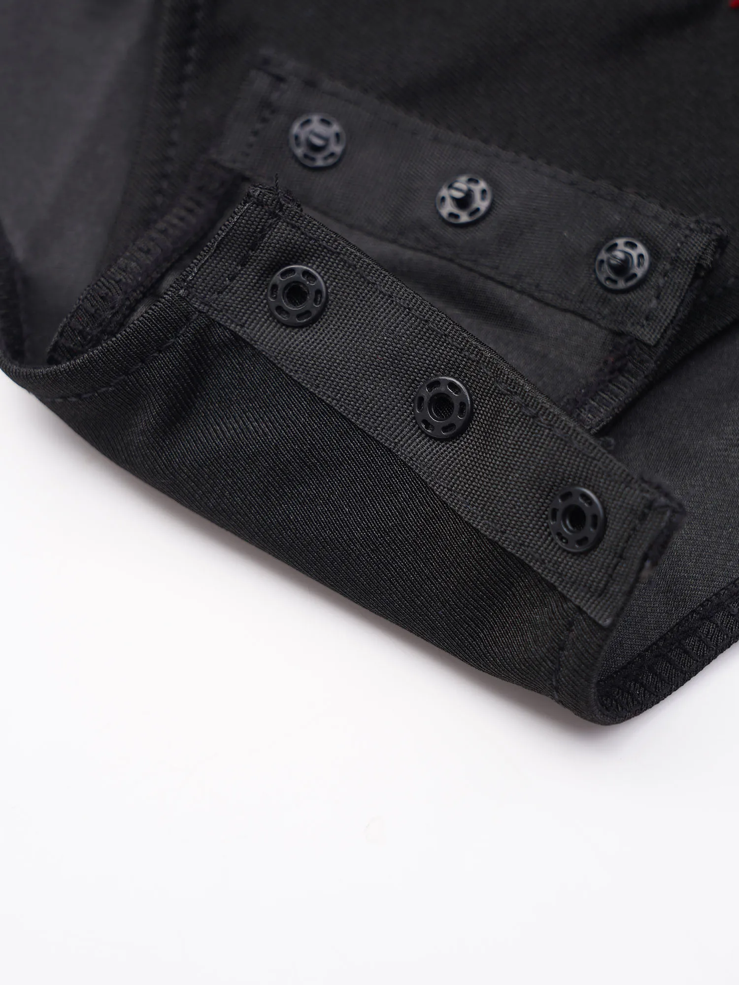 3피스 어린이 소녀 체조 댄스 복장 긴 소매 메탈릭 샤이니 레오타드+샤이니 라인스톤 메탈릭 탱크 크롭 탑+반바지