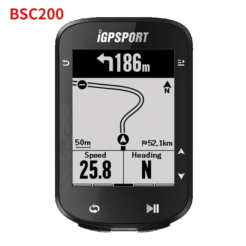 

BSC200 GPS Bicycle Computer Cycling Odometer Wireless Speedometer Route Navigation ANT + Bluetooth5.0 Accessories