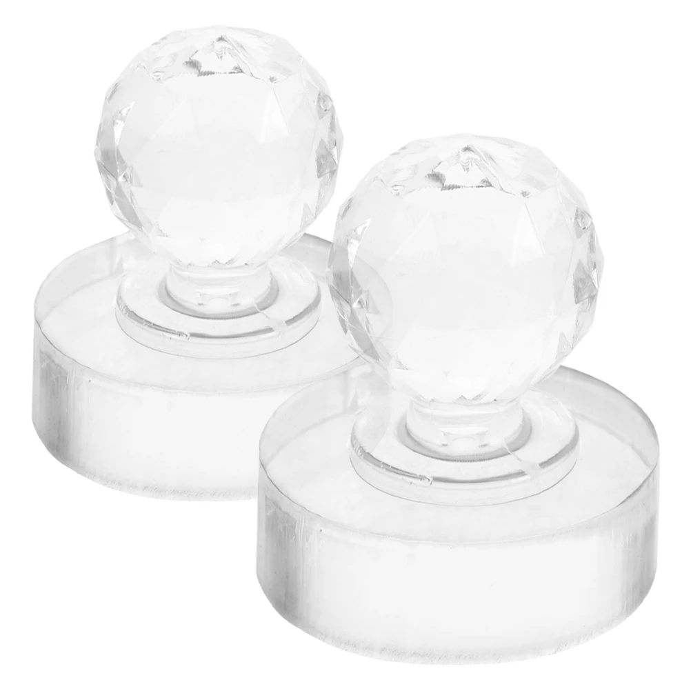 

2pcs Pressing Tool Compact Blusher Stamper Press Seal Mold Diy Makeup Gadget Stamp Tool Space Saving Eyeshadow Sub Mold