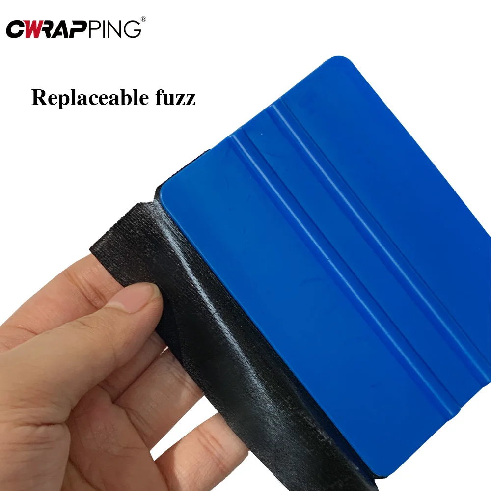 Car Vinyl Wrapping Film Blue Squeegee Suede Felt Scraper Wholesale 5/10/20pcs Squeegee for Automobile Window Film Tools