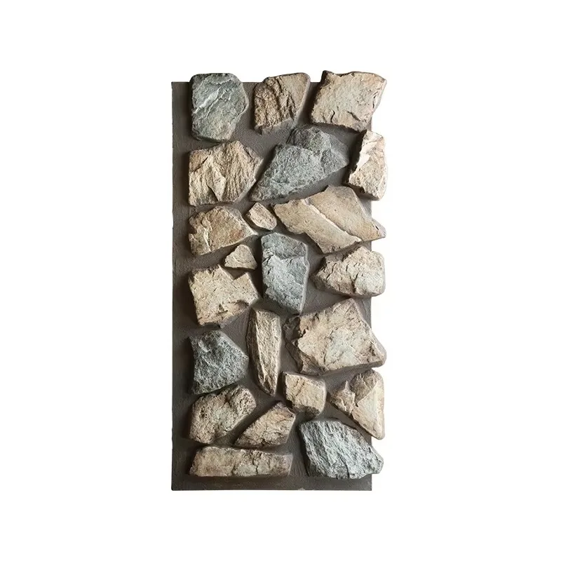 

design imitation large board wall panel interior and exterior polyurethane stone cover panel characteristic artificial stone