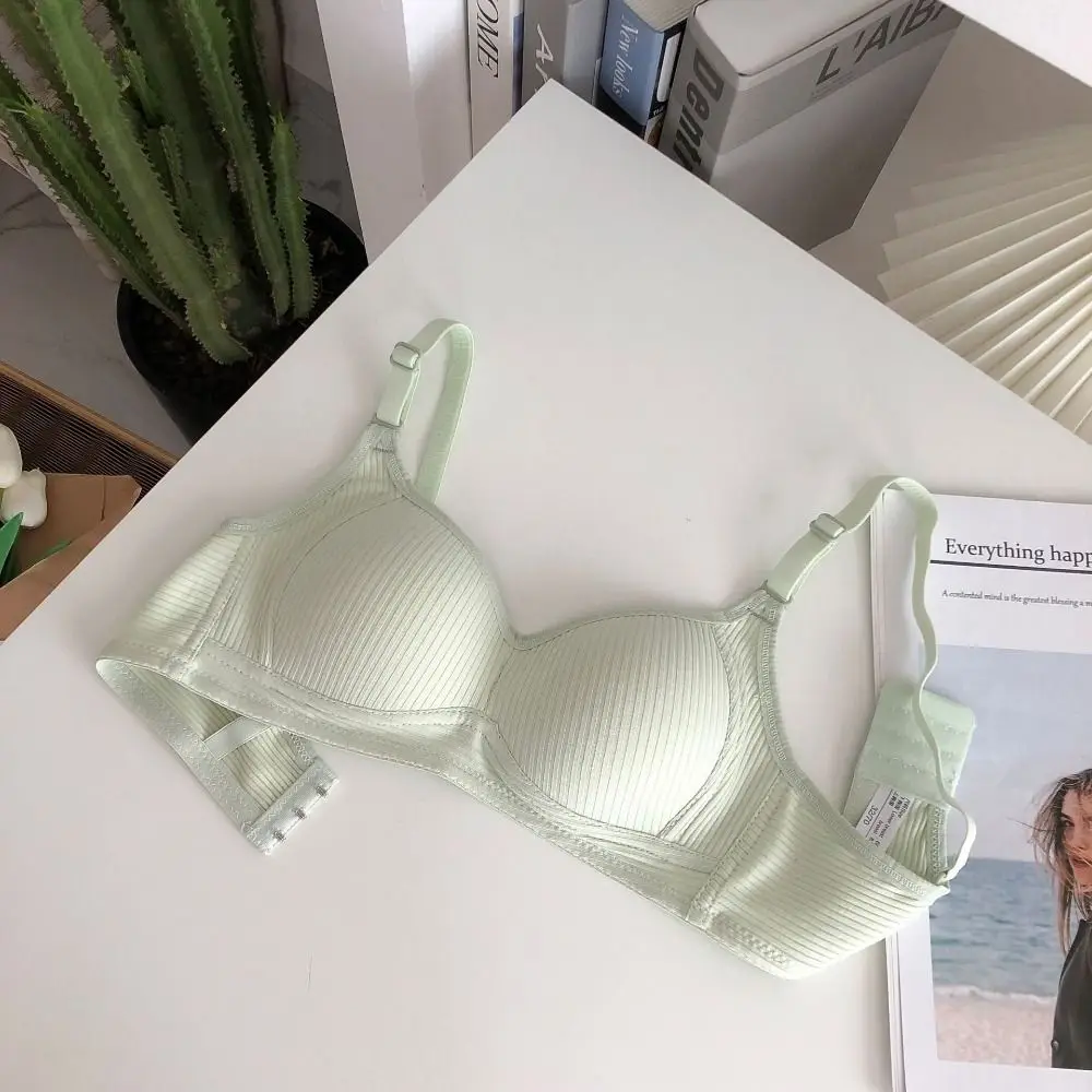 

New Breathable Thin Bra Seamless Solid Color Sports Vest Without Steel Ring Comfortable to Wear Cotton Bra
