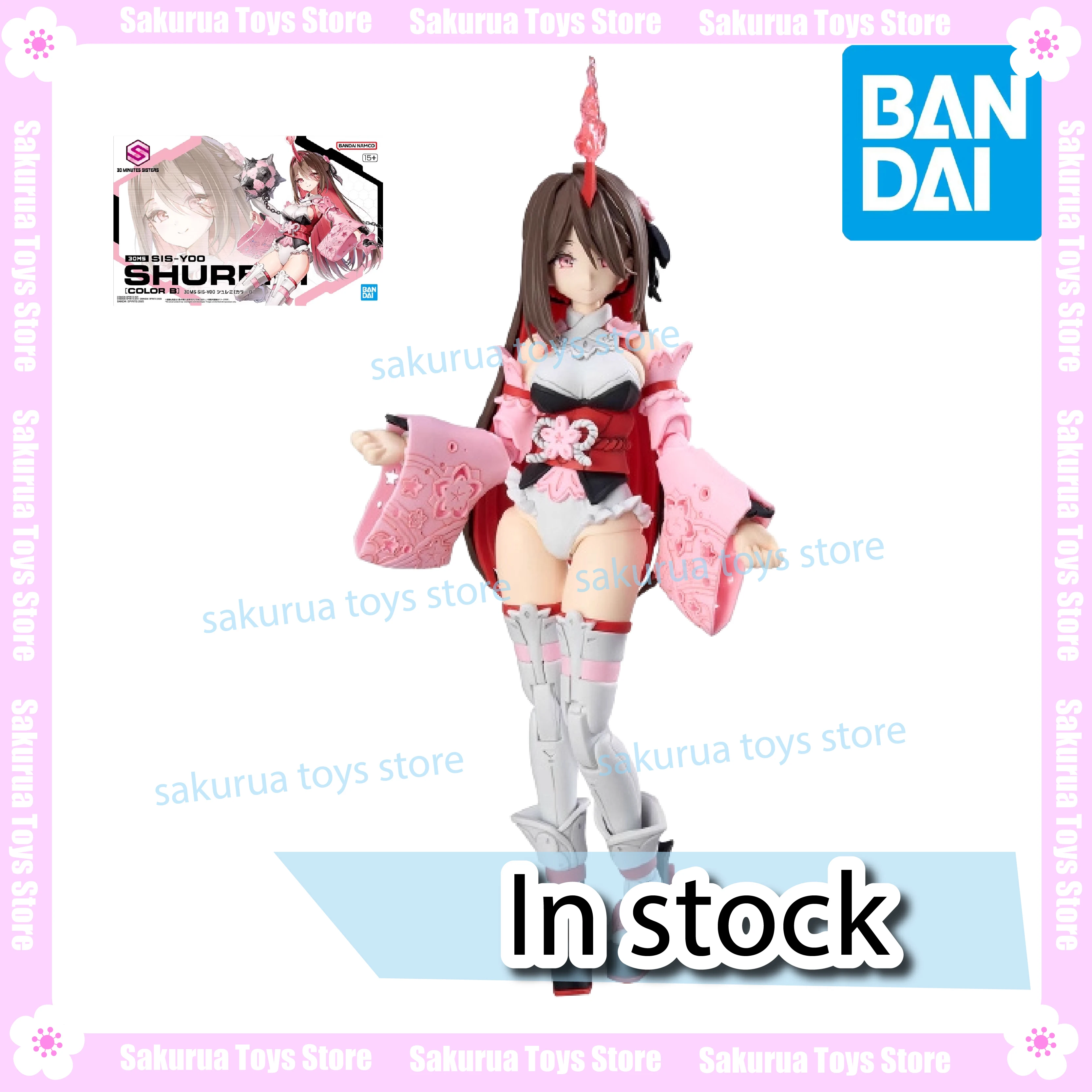 

В наличии Bandai 30MS SIS-Y00 Zhu Limei Color B ANMI Сборная модель Орнамент Привод Кукла Коллекция подарков