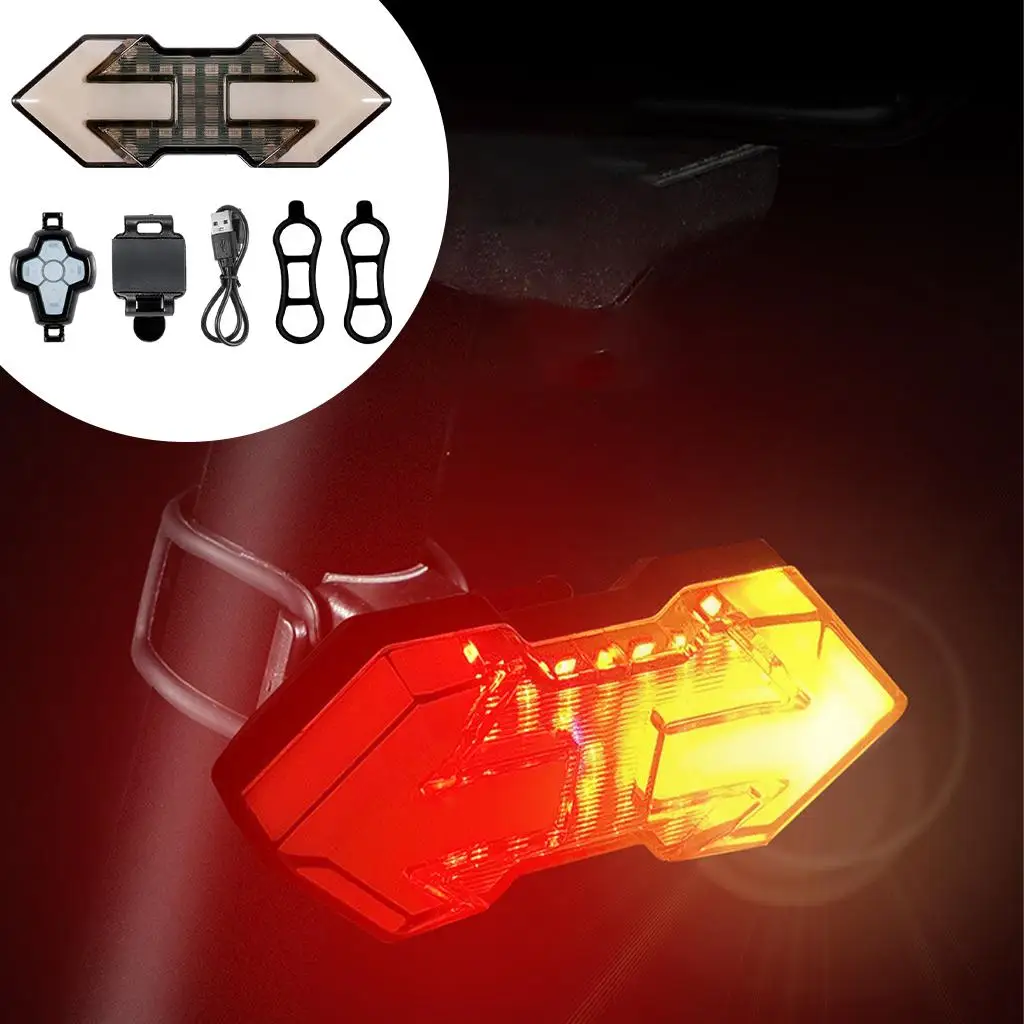 ضوء، أضواء خلفية للدراجة تحذيرية LED ساطعة قابلة لإعادة الشحن عبر USB،