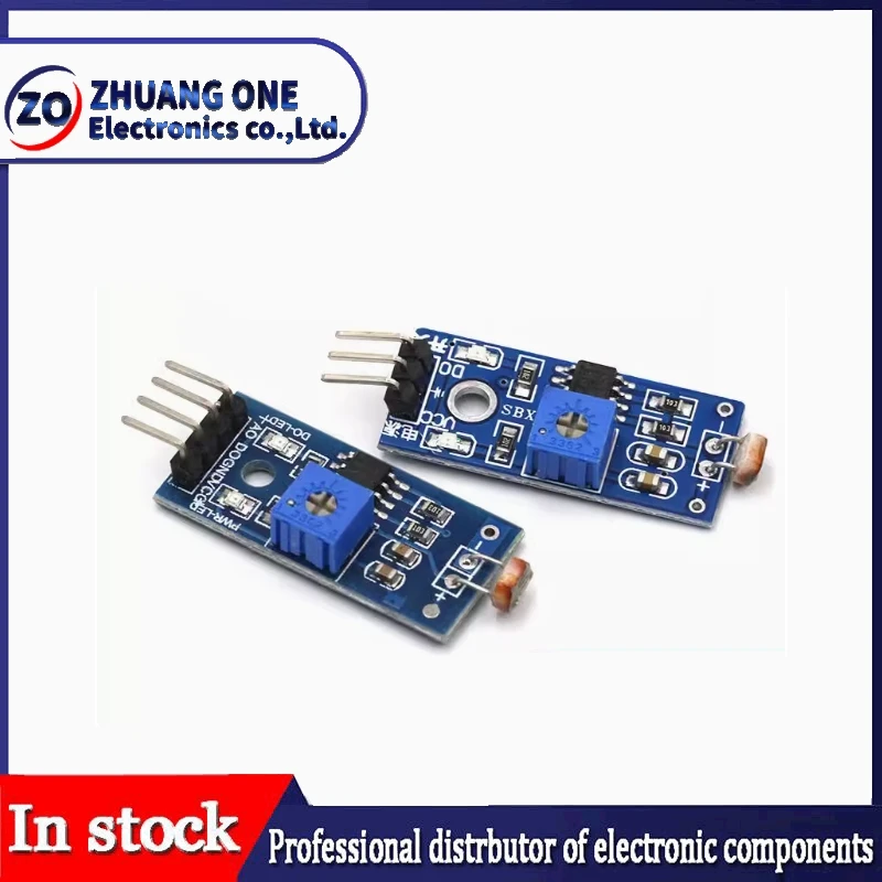 3pin 4pin Photosensitive Brightness Resistance Sensor Module Light Intensity Detect Photosensitive Resistor Module For Arduino