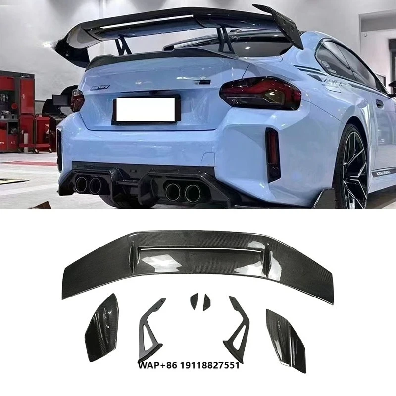 

AD Style Carbon Fiber Rear Spoiler for M3 F80 M4 F82 Big Tail Wing Body Kit Car Auto Parts Accessories