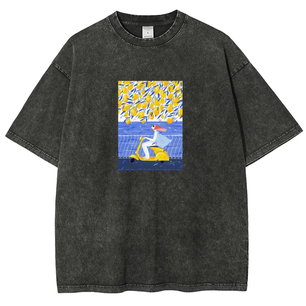 

Lightweight Organic Cotton Top - Retro Y2K Cute Core Essential, Weekend Errands Coffee Run Ready