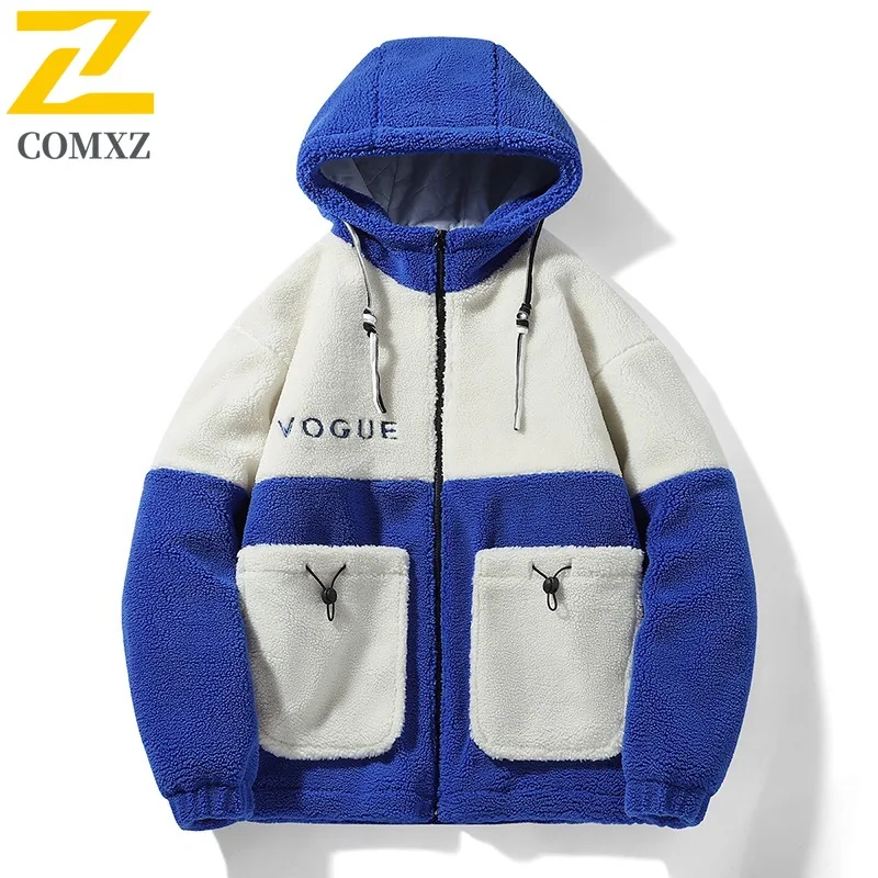 

COMXZ Men's Winter Jacket Street Style Windproof Design Snow Play Cotton Padded Jacket Business Trip Premium Warm Padding Coat