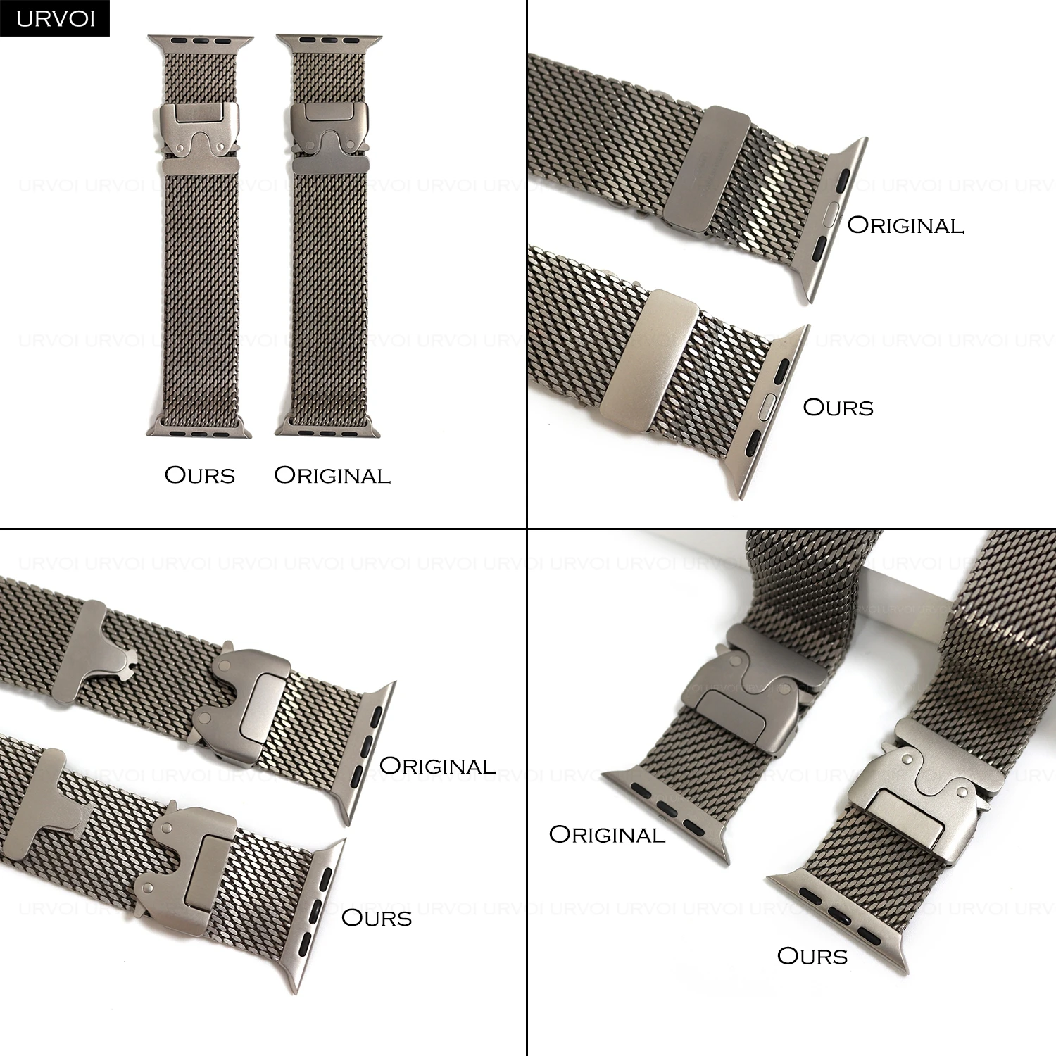 URVOI Titanium Milanese loop f - Mesh Coil Strip 리뷰 및 가격