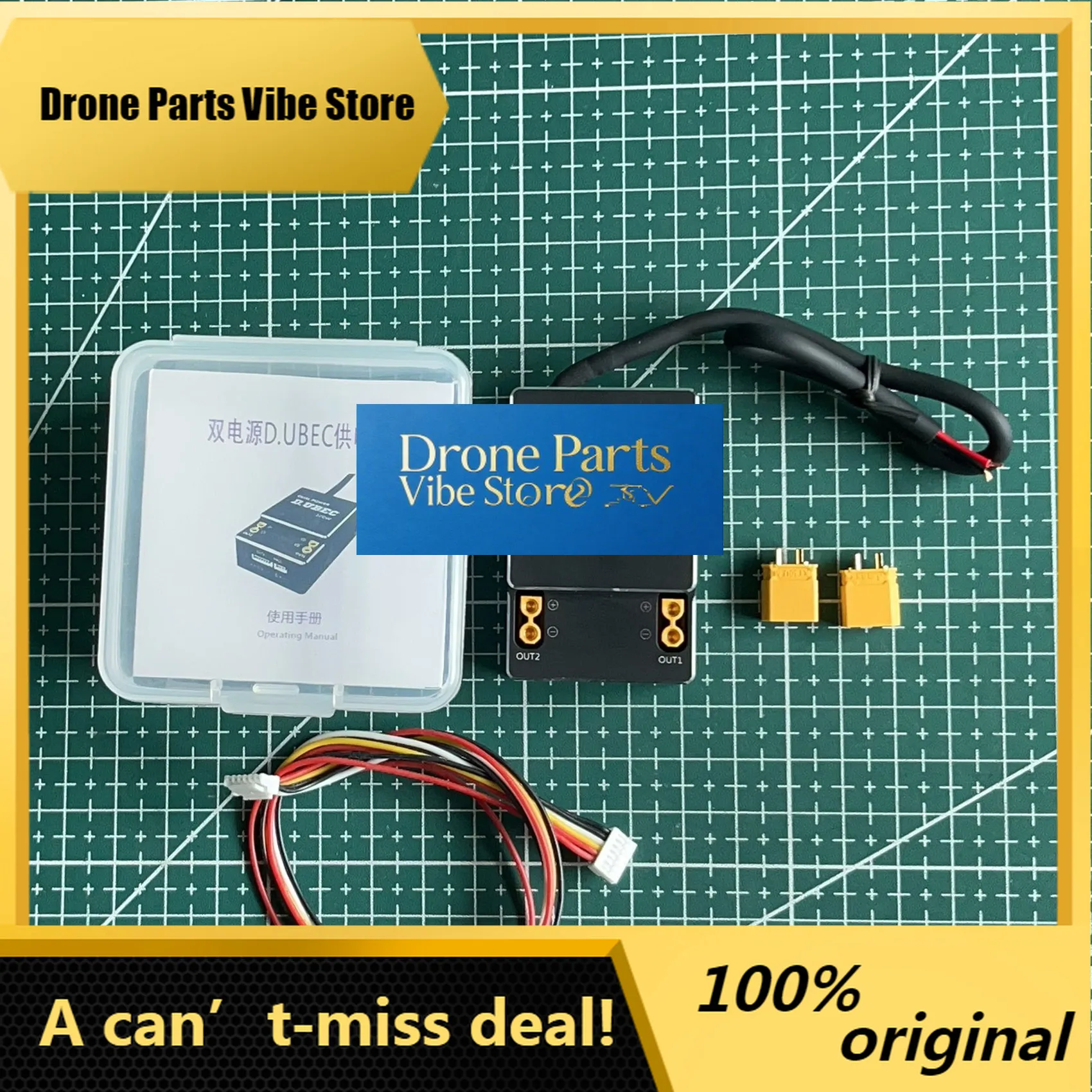 

DronePRCMOY D.UBEC Dual Output Ammeter Power Module Supports 4-18S Input With Or Without Hall For Aircraft RC Model Flight Contr