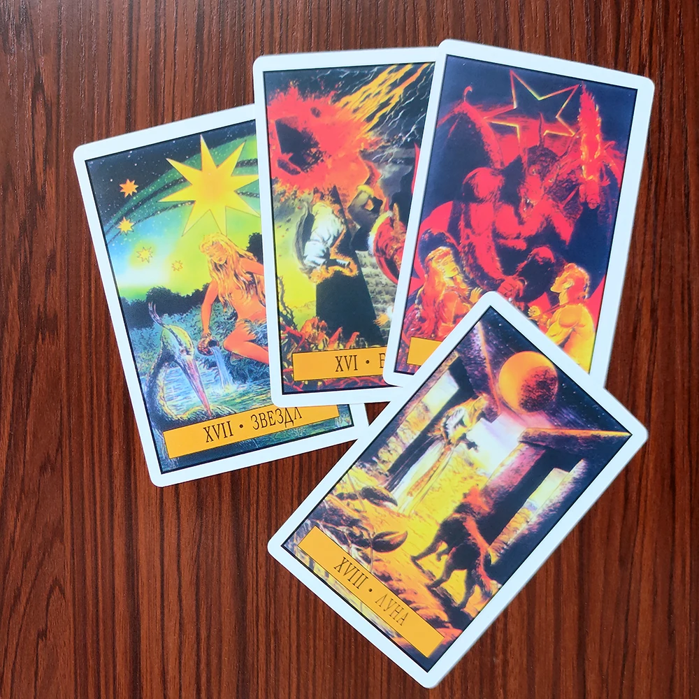 High quality classic Russian tarot deck with Russian paper instruction booklet included