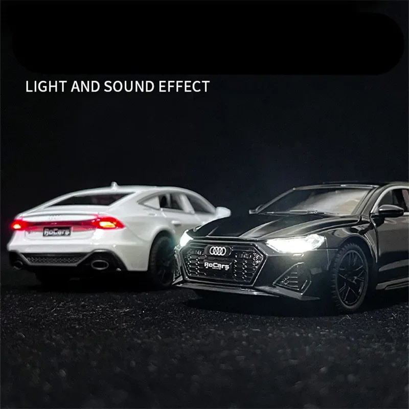 1:32 AUDI RS7 Coupe Alloy Car Model Diecasts & Toy Vehicles Metal Car Model Simulation Sound and Light Collection Childrens Gift