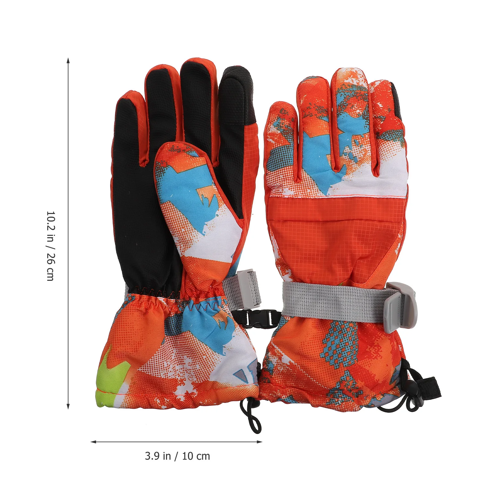 1 زوج قفازات التزلج مقاومة للرياح قفازات الشتاء الدافئة للرياضة في الهواء الطلق سميكة ملابس اليد المضادة للبرد حماية والعتاد