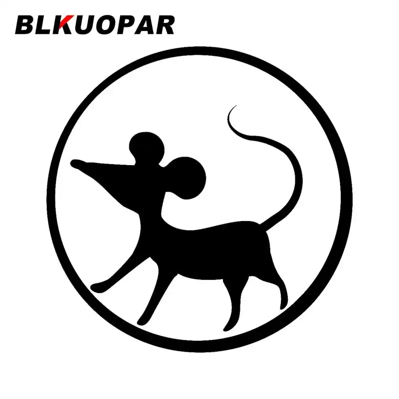 

BLKUOPAR Mouse Silhouette Car Sticker Funny Occlusion Scratch Decal Waterproof Rearview Mirror Laptop Bumper Vinyl Car Wrap