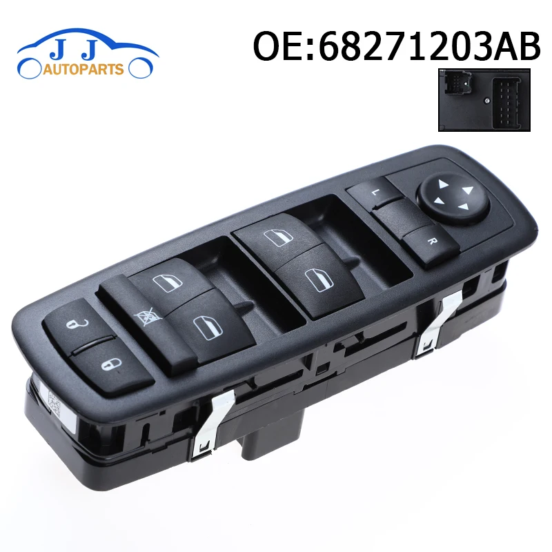 68271203AB 68271203AA Electric Power Master Window Switch For 2013- 2016 Chrysler 200 Dodge Dart Jeep Cherokee Car Accessories