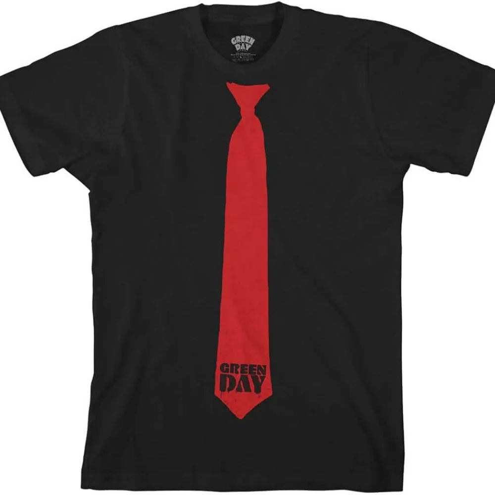 Green Day T Shirt Billie Joe Armstrong Tie Official Unisex Black