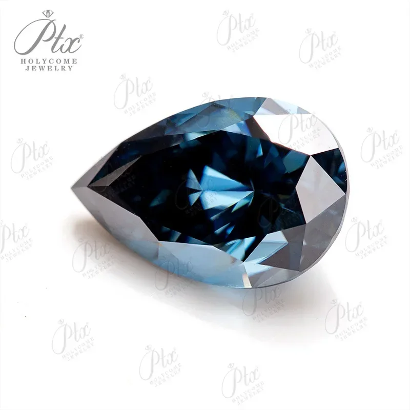 Vivid blue Color Moissanite Brilliant cut Multiple Shapes Excellent Cut Moissanites Gemstones GRA Pass Diamond Test Loose Gems