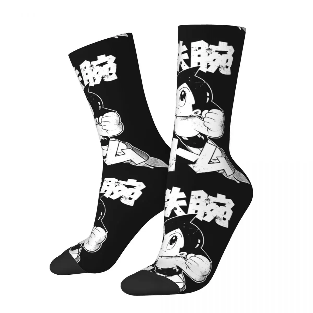 Astroboy    Astro Boy Anime Socks Men's Women's Funny Happy Mighty Atom Socks Novelty Spring Summer Autumn Winter Socks Gift