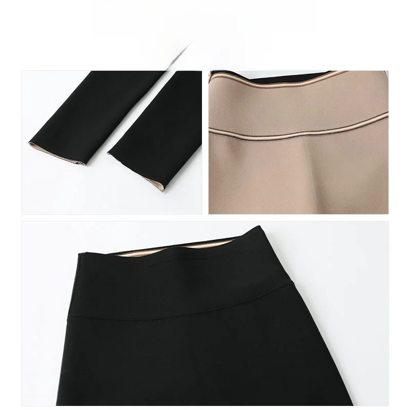 Pantaloni in pelle arca foderati Fce Capispalla da donna Thi Yoga Pilates Vestibilità attillata Autunno Inverno Pantaloni a nove punti Marca Tengnaime