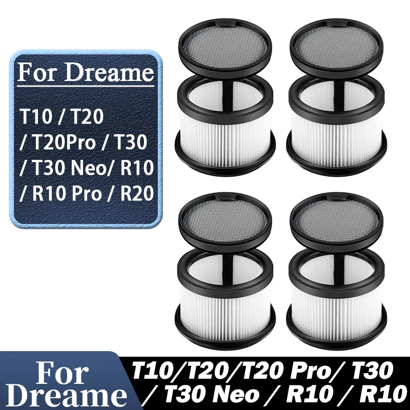 For Dreame T10/20/T20 Pro/T30/T30 Neo/R10/R10 Pro/R20 Vacuum Cleaner Replacement Parts, Pre-Filter and Post-Filter Accessories