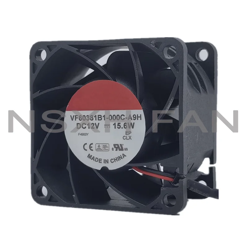 VF60381B1-000C-A9H-ventilador de refrigeración de gran volumen, 12V, 15,6 w, 6038, 6cm, nuevo