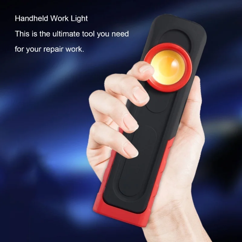 Lampada da lavoro a LED Lampada da lavoro ricaricabile a doppia temperatura di colore Lampada da lavoro a LED COB magnetica portatile senza fili per riparazioni auto