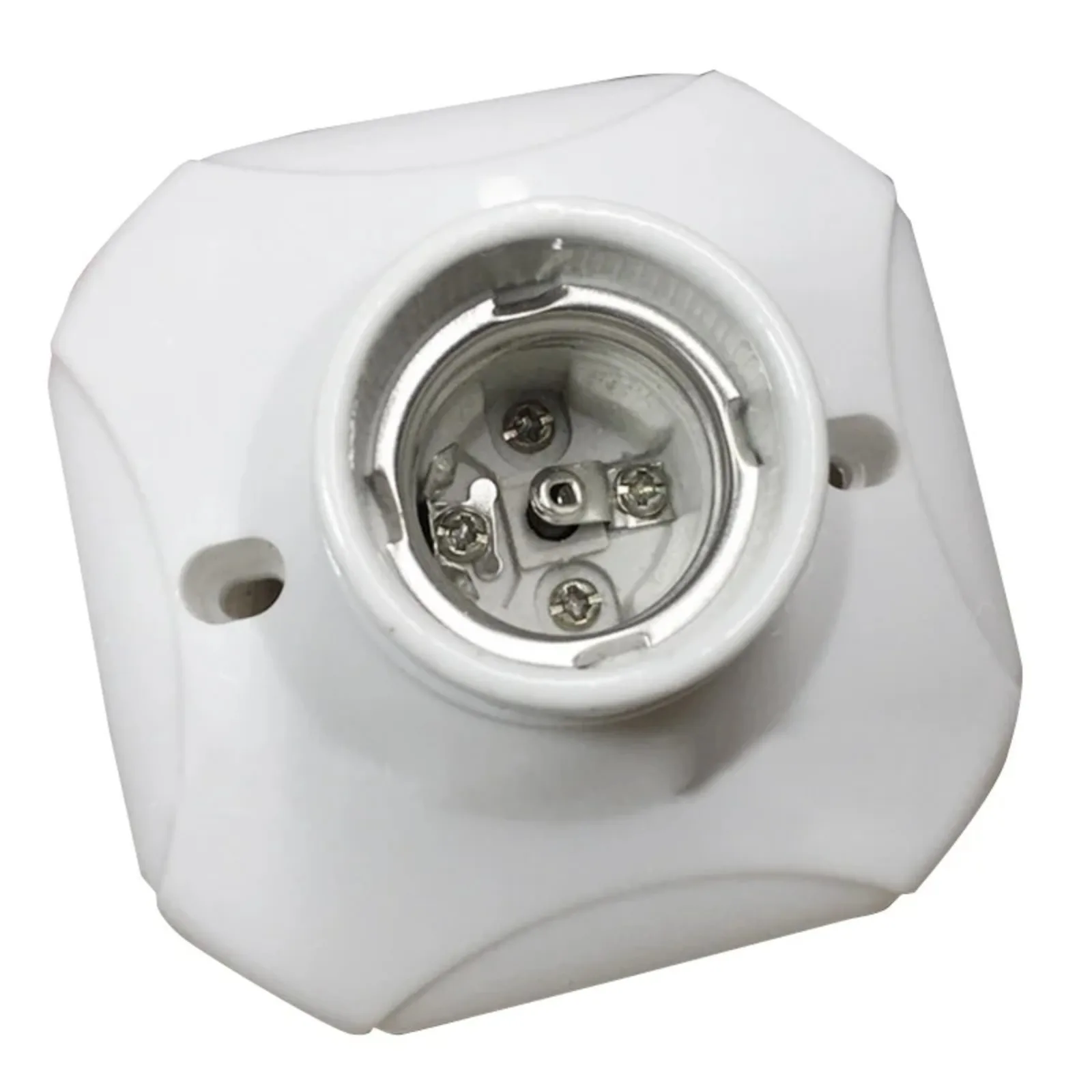 

E27 Heat Light Bulb Lamp Socket Holder Porcelain Straight Glazed Ceramic Hot