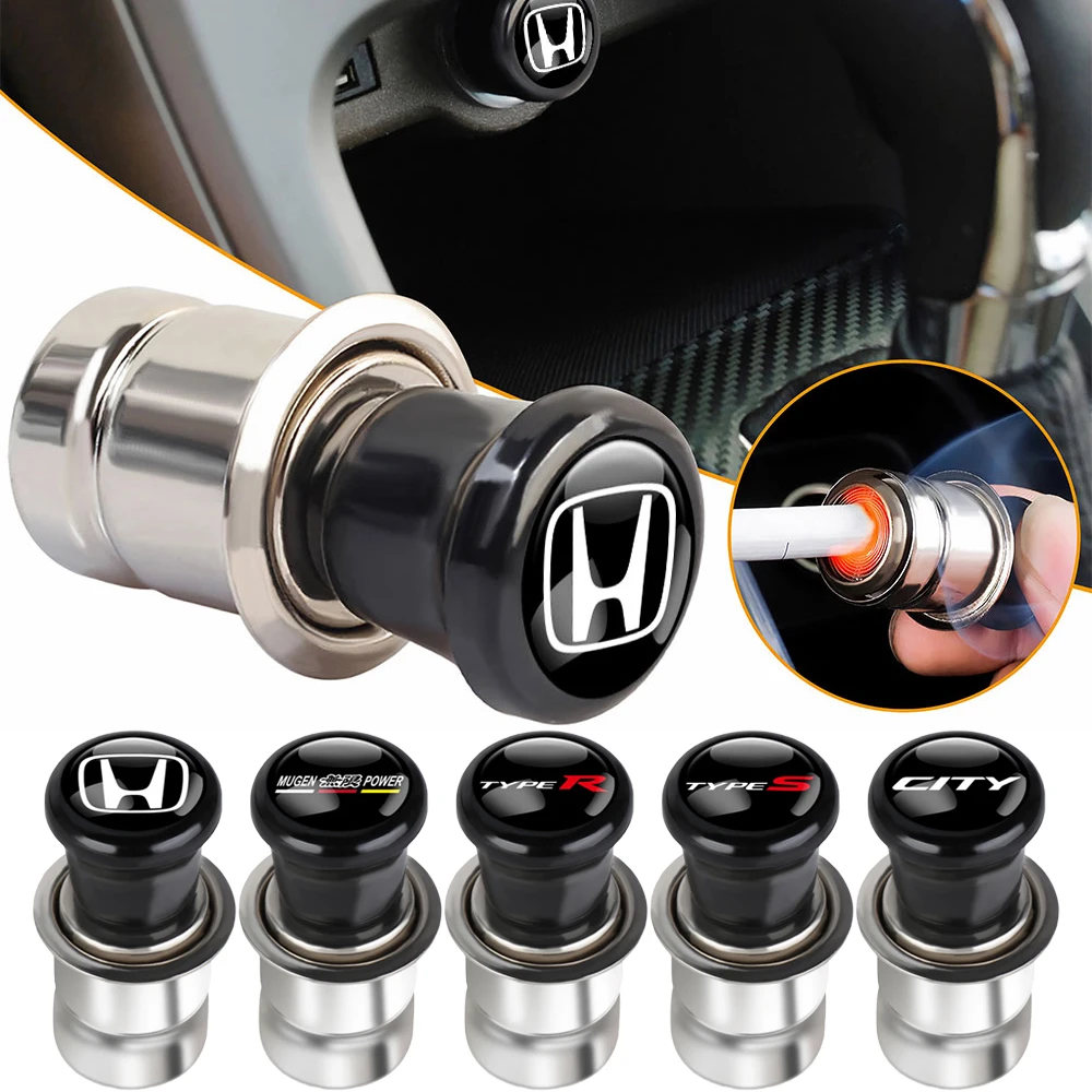 12v portátil carro emblema isqueiro profissional isqueiro para honda civic mugen tipo r tipo s XR-V UR-V si rr insight