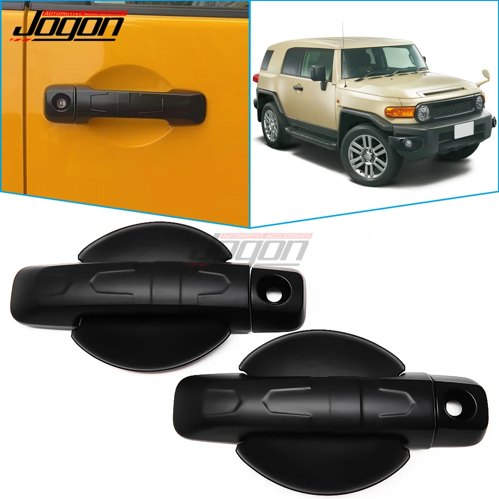 

Matte Black / Silver ABS Chrome For Toyota FJ Cruiser 2007 2008-2022 Car Accessories Door Handle Protector Bowl Cover Trim