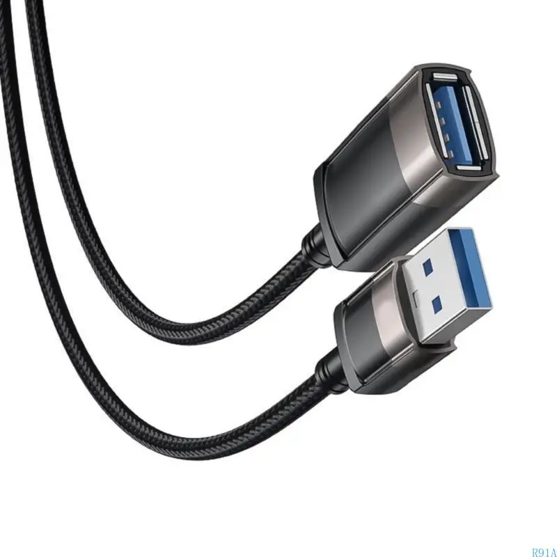 R91A USB 2.0 Extension Cable 480mbps Data Transfer USB Male to Male USB Extenders Cable USB Extension Cable Replacement