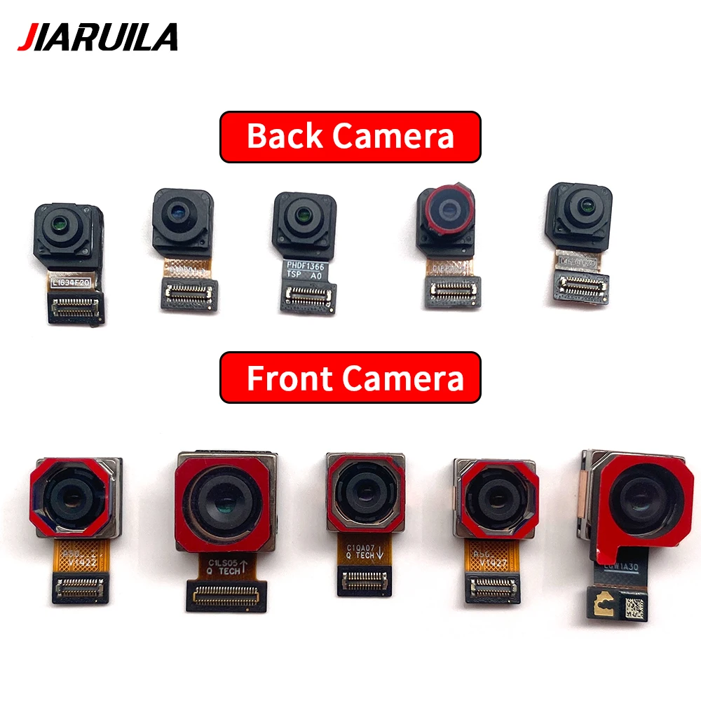 10Pcs，NEW Front Small Facing Camera + Rear Big Main Camera Module Flex Cable Ribbon For Motorola Moto G23 G32 G41 G42 G52 G54