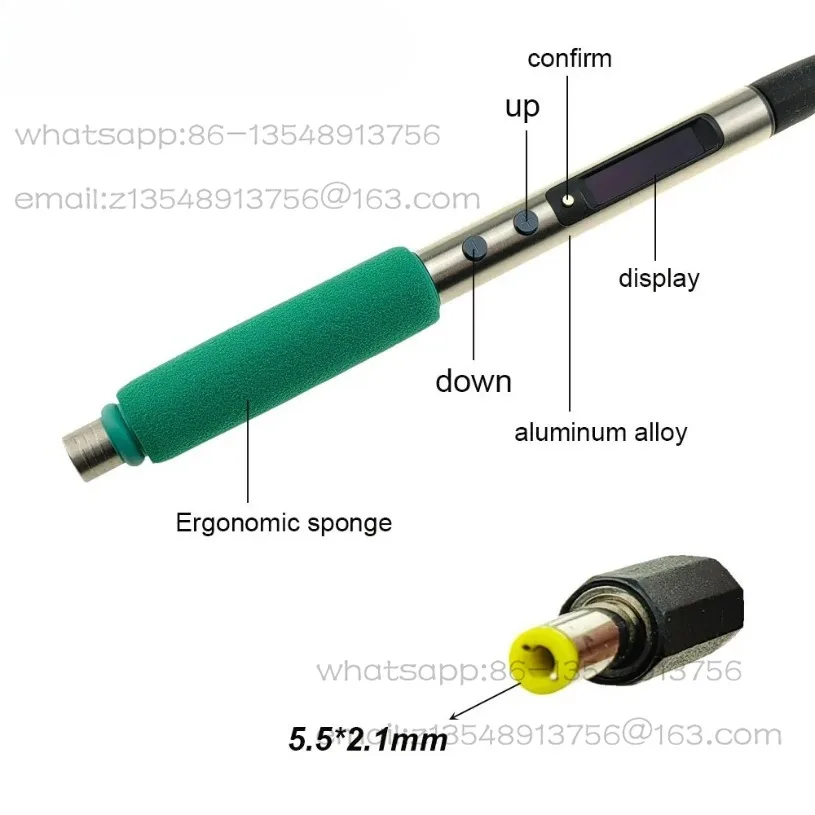 Portable C210 welding table heating core constant temperature soldering iron maintenance DIY temperature controller
